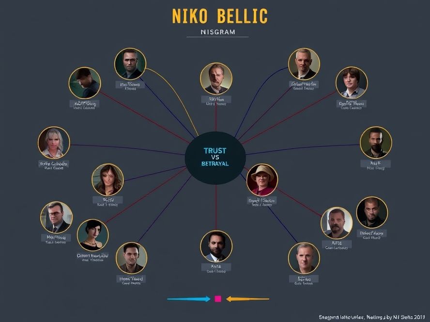 Niko Bellic人际关系网络图